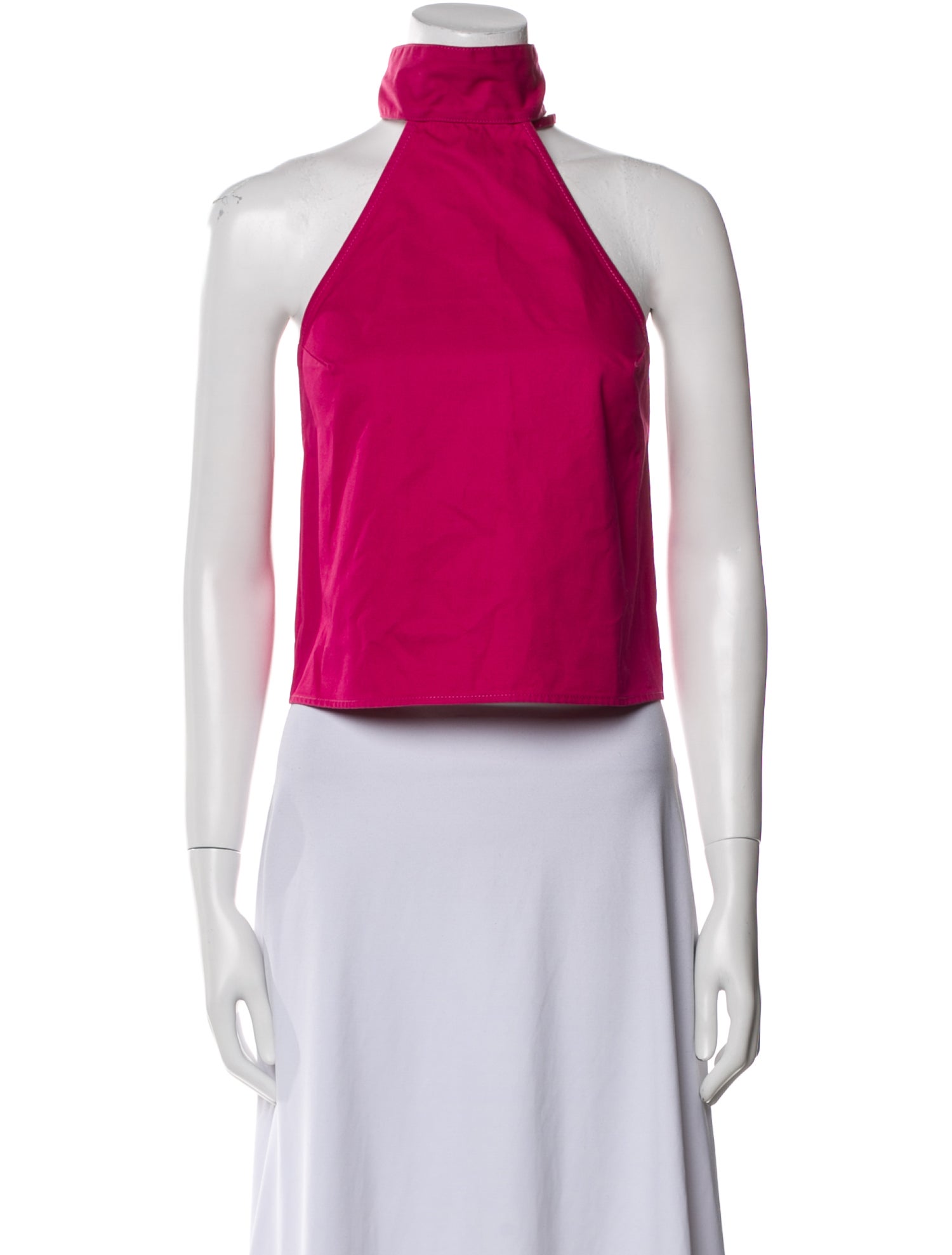 Saks Potts Halterneck Sleeveless Crop Top