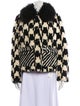 Saks Potts Eel Skin Printed Faux Fur Jacket