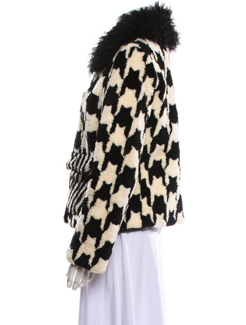 Saks Potts Eel Skin Printed Faux Fur Jacket