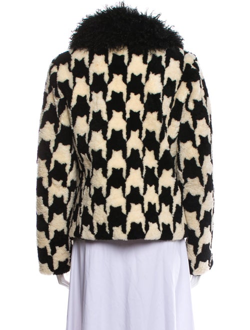 Saks Potts Eel Skin Printed Faux Fur Jacket