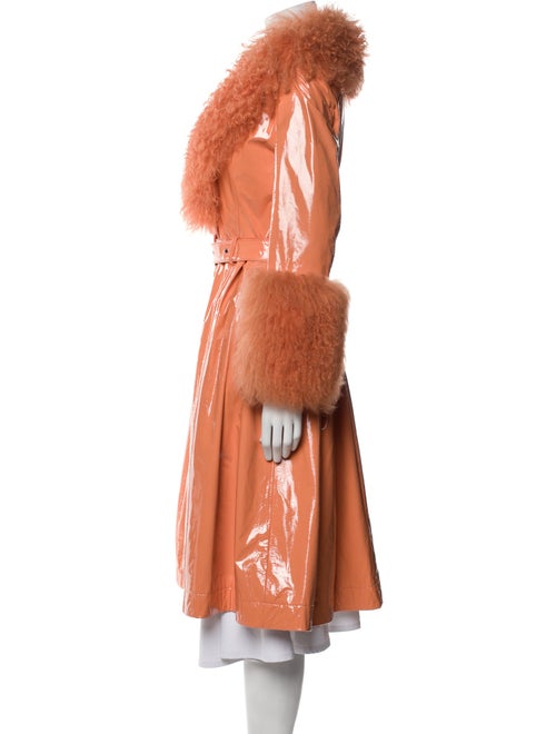 Saks Potts Lamb Leather Fur Coat