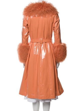 Saks Potts Lamb Leather Fur Coat