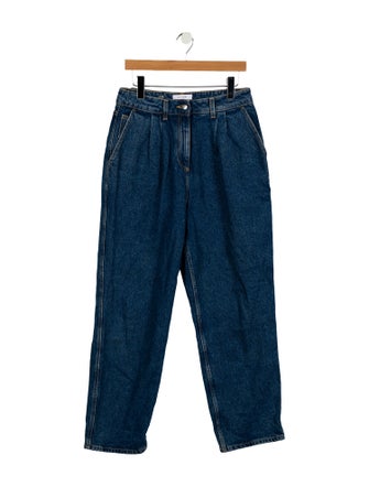 Saks Potts High-Rise Straight Leg Jeans