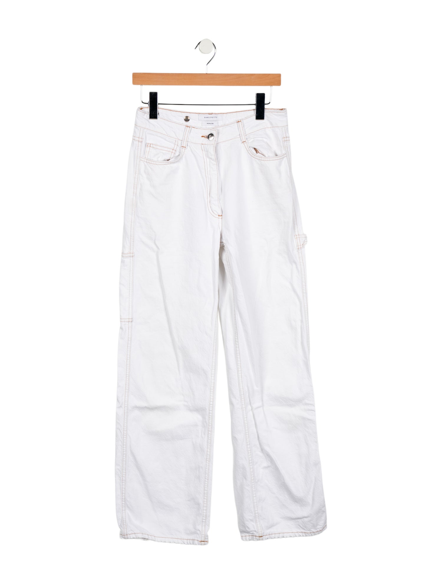 Saks Potts High-Rise Wide Leg Jeans