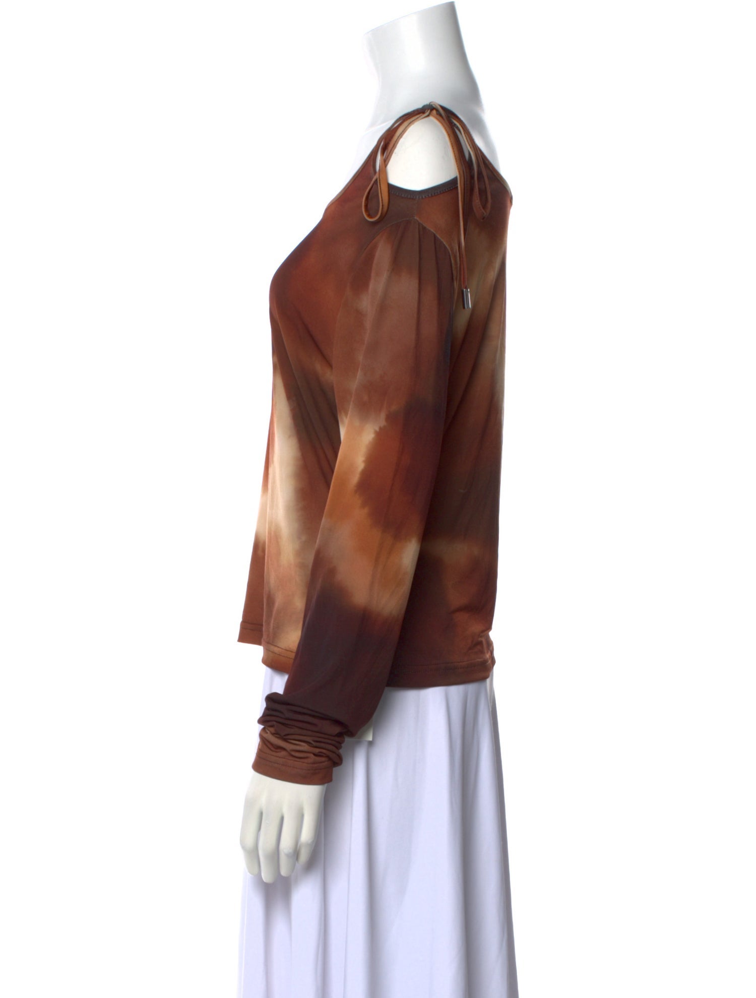 Saks Potts Tie-Dye Print Scoop Neck Top