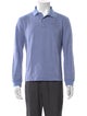 Saks Potts Striped Collar Polo Shirt