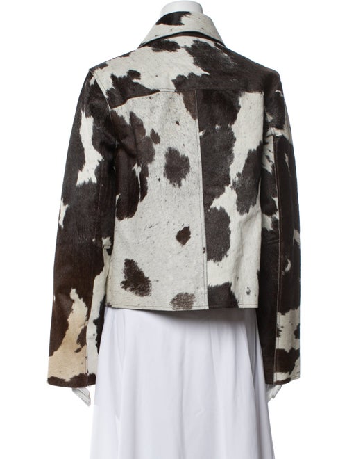 Saks Potts Shearling Animal Print Fur Jacket
