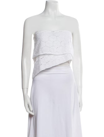 Saks Potts Strapless Crop Top