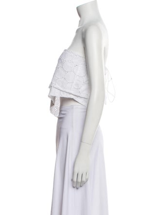 Saks Potts Strapless Crop Top