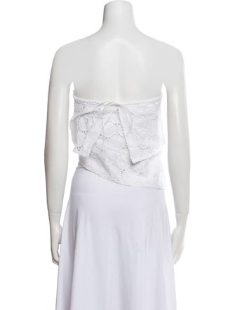 Saks Potts Strapless Crop Top