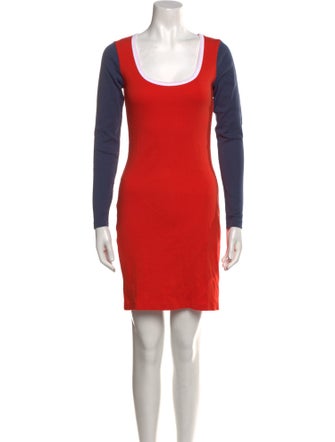 Saks Potts Colorblock Pattern Mini Dress