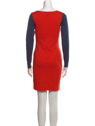 Saks Potts Colorblock Pattern Mini Dress