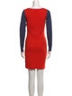 Saks Potts Colorblock Pattern Mini Dress