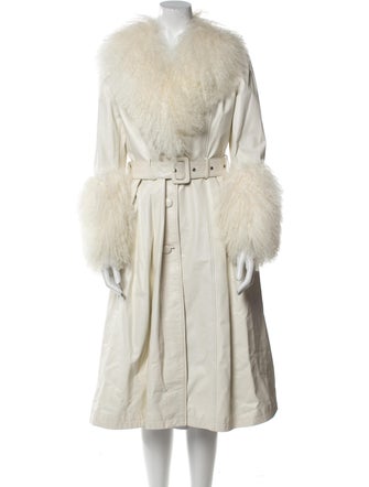 Saks Potts Leather Fur Coat
