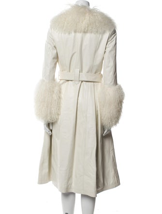 Saks Potts Leather Fur Coat