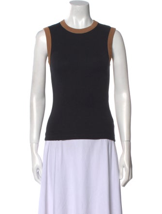 Saks Potts Crew Neck Sleeveless Top
