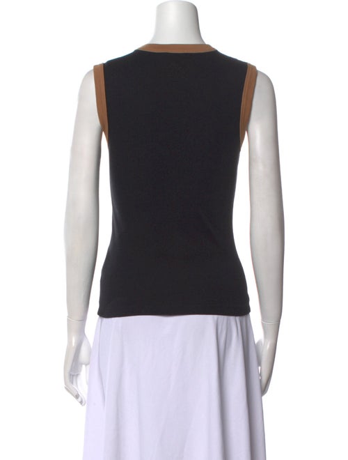 Saks Potts Crew Neck Sleeveless Top