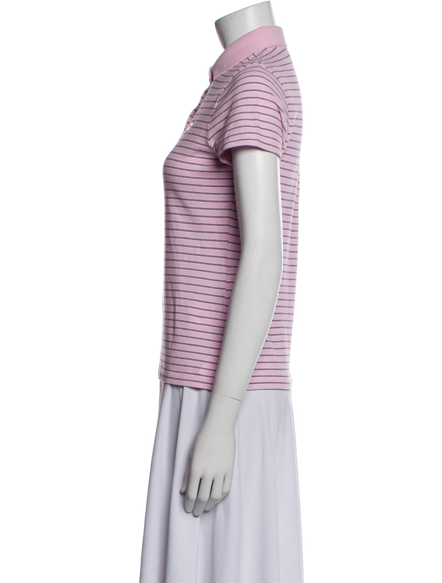 Saks Potts Striped Short Sleeve Polo