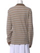 Saks Potts Striped Long Sleeve Polo