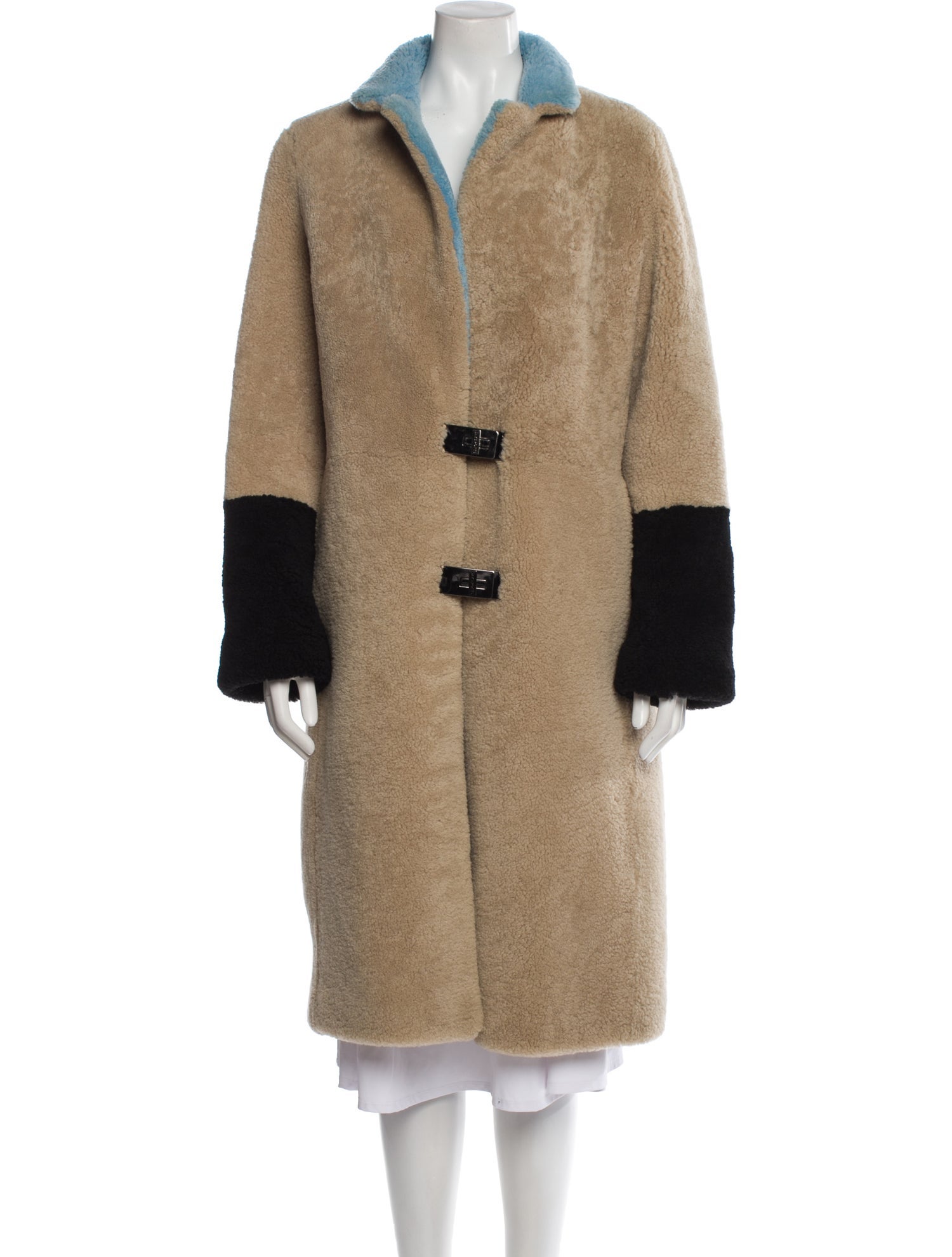 Saks Potts Shearling Faux Fur Coat
