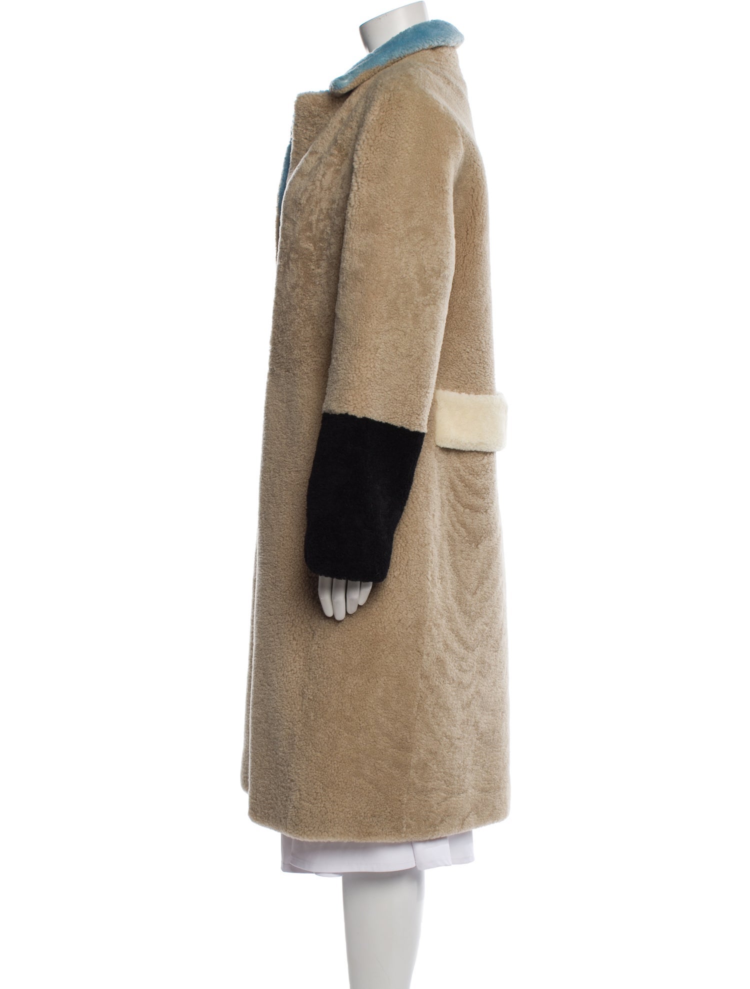 Saks Potts Shearling Faux Fur Coat