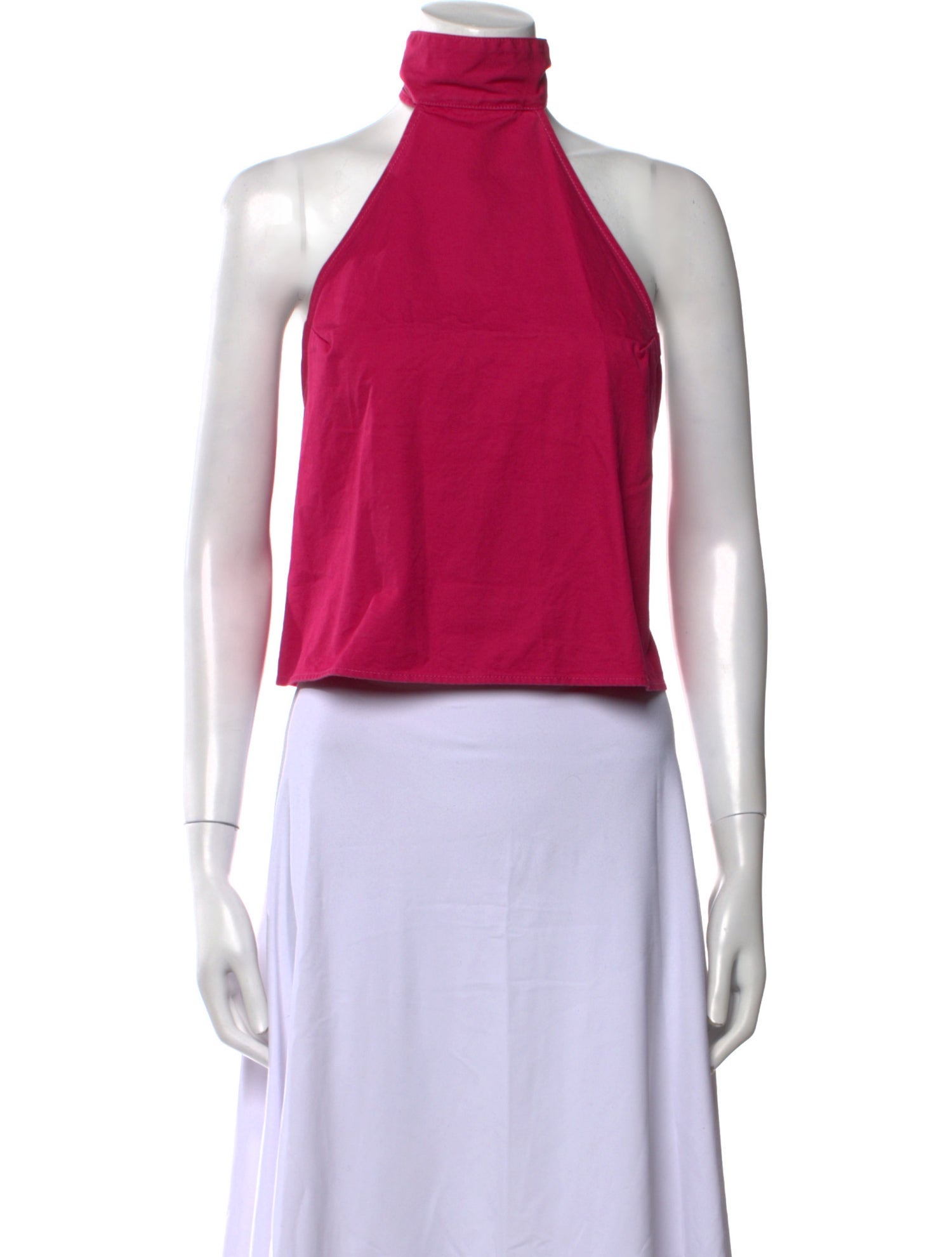 Saks Potts Halterneck Sleeveless Crop Top