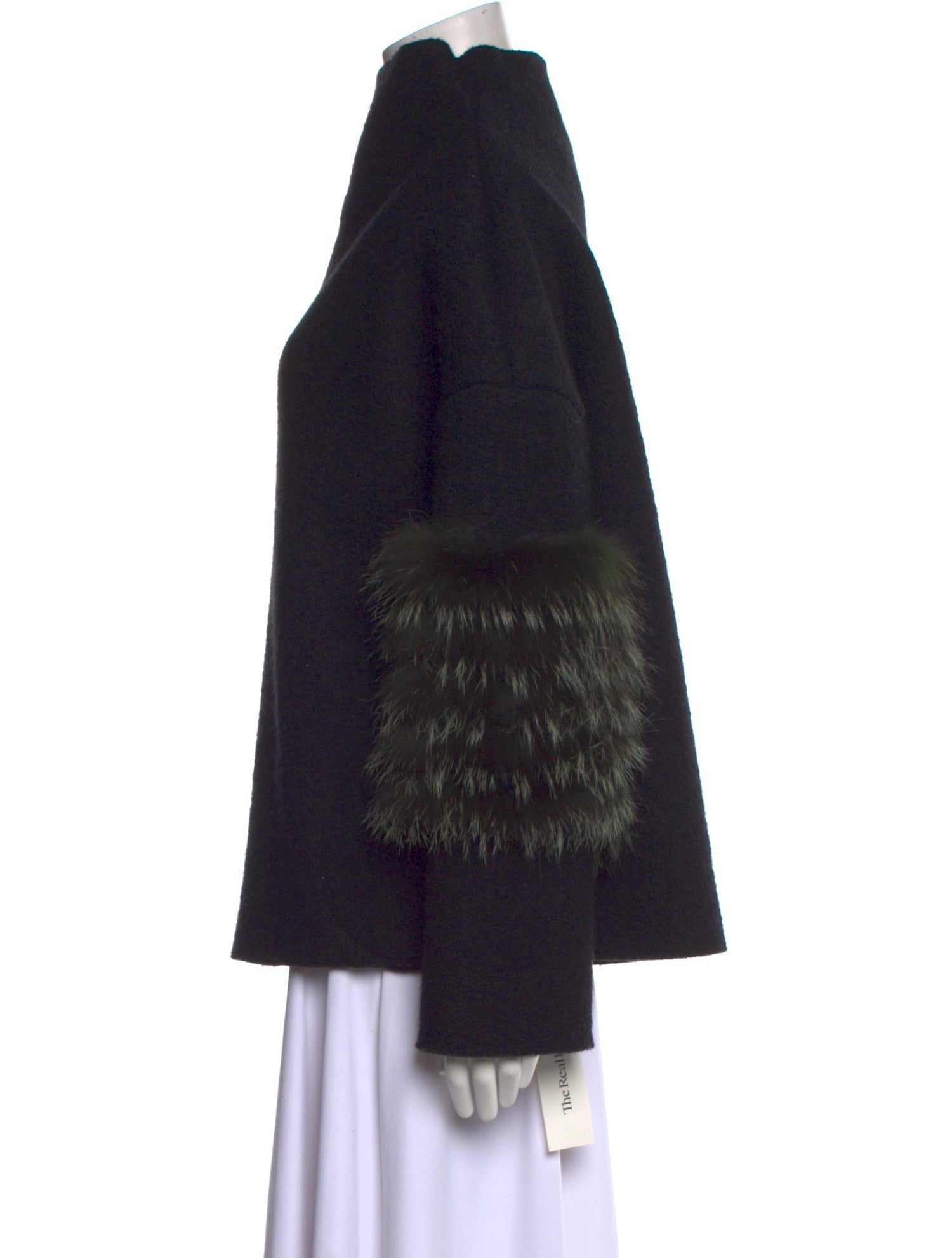 Saks Potts Wool Mock Neck Sweatshirt