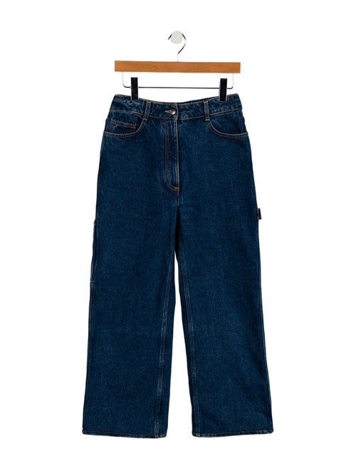 Saks Potts High-Rise Wide Leg Jeans