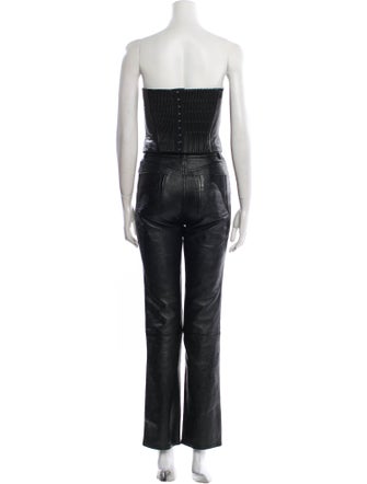 Saks Potts Lamb Leather Pant Set