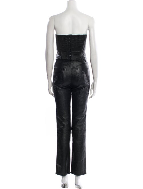 Saks Potts Lamb Leather Pant Set