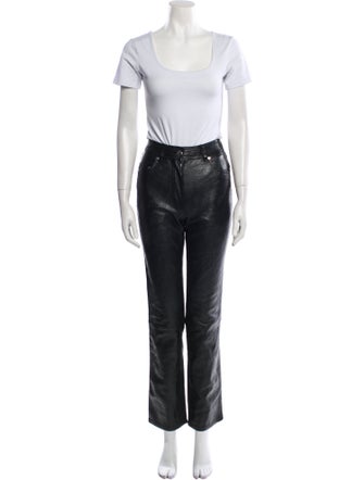 Saks Potts Lamb Leather Pant Set