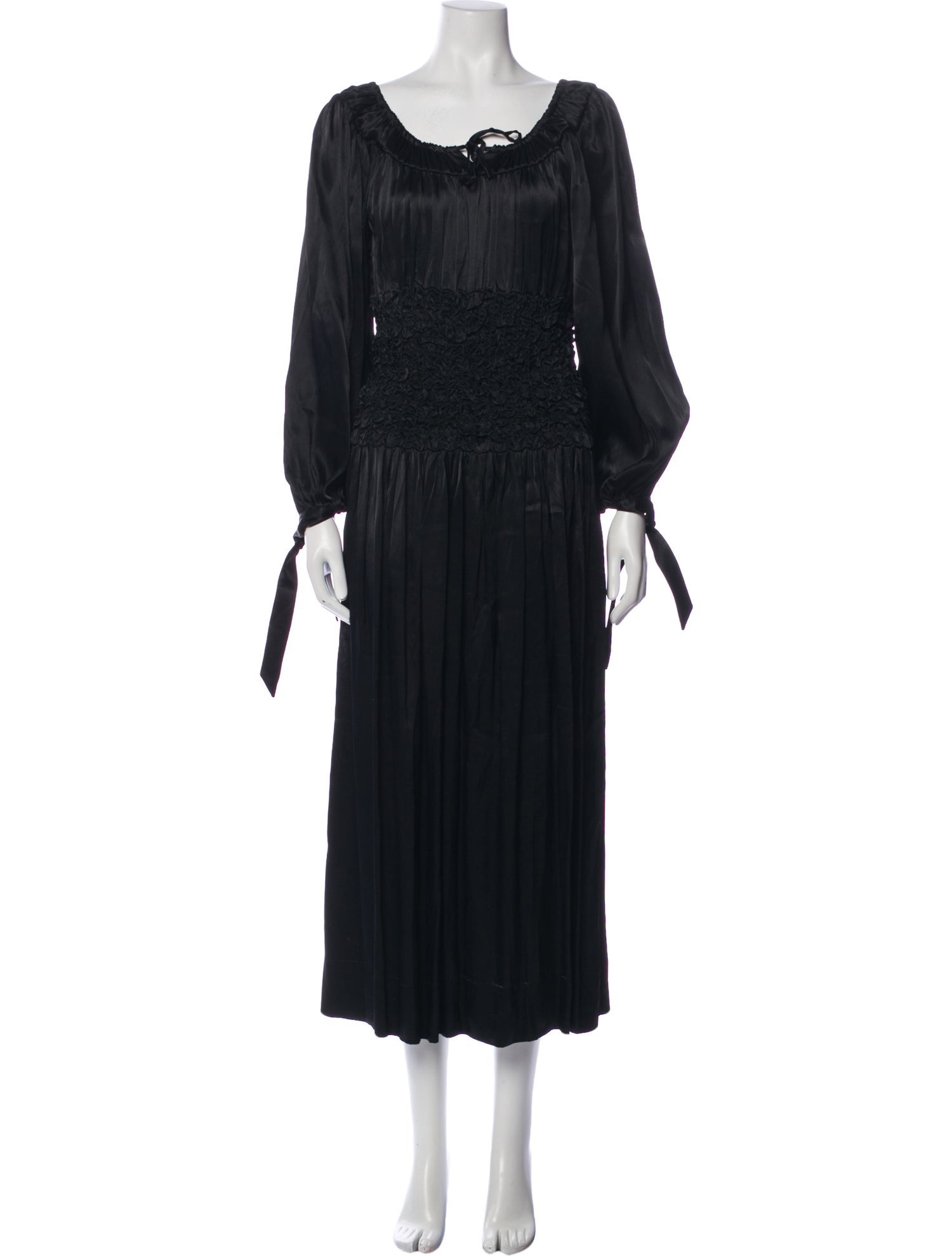 Saks Potts Scoop Neck Midi Length Dress