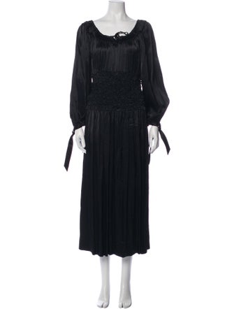 Saks Potts Scoop Neck Midi Length Dress