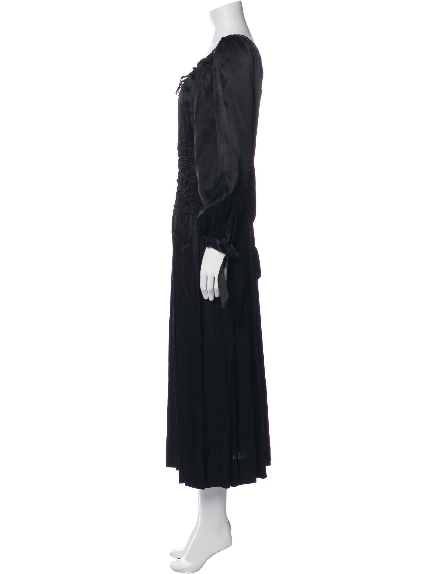 Saks Potts Scoop Neck Midi Length Dress