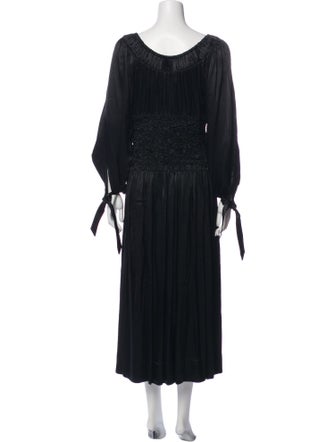 Saks Potts Scoop Neck Midi Length Dress