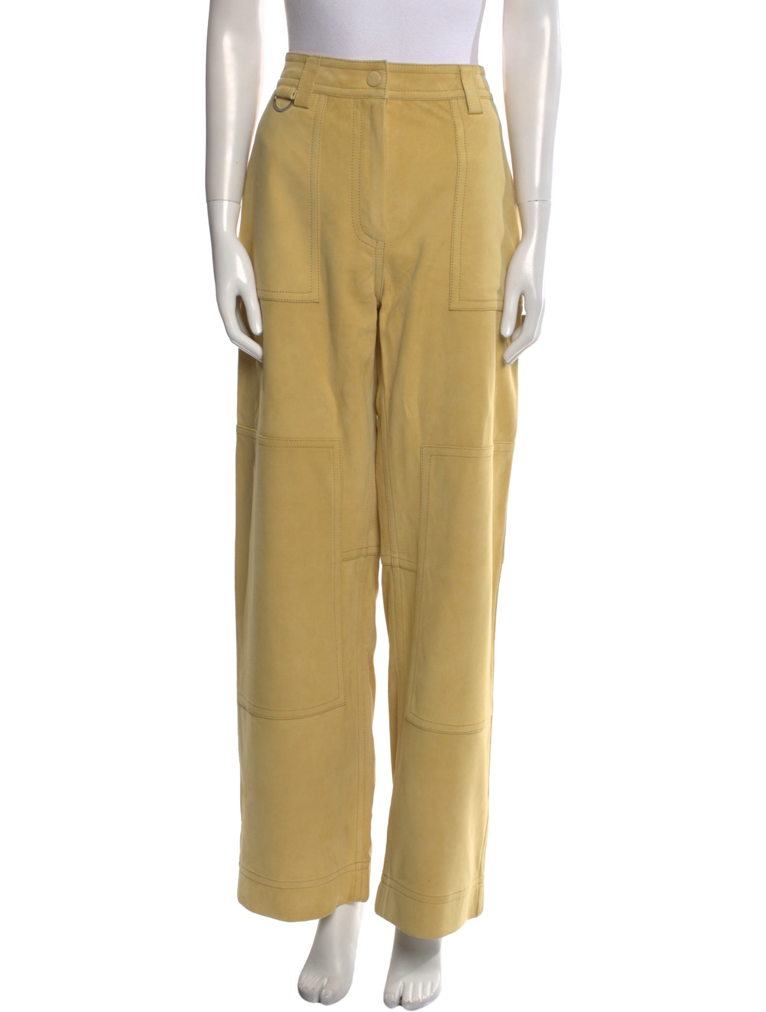 Saks Potts Suede Wide Leg Pants