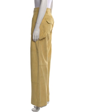 Saks Potts Suede Wide Leg Pants