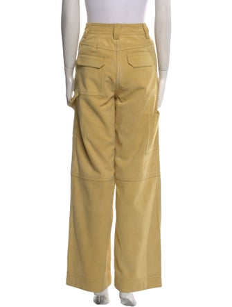 Saks Potts Suede Wide Leg Pants