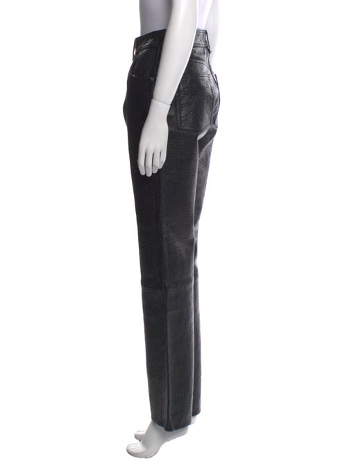 Saks Potts Lamb Leather Straight Leg Pants