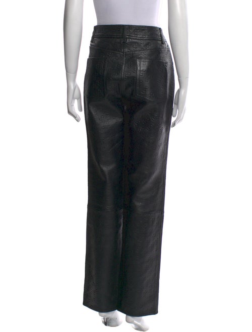 Saks Potts Lamb Leather Straight Leg Pants