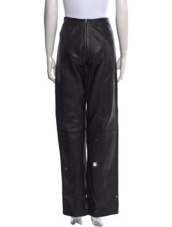 Saks Potts Lamb Leather Wide Leg Pants