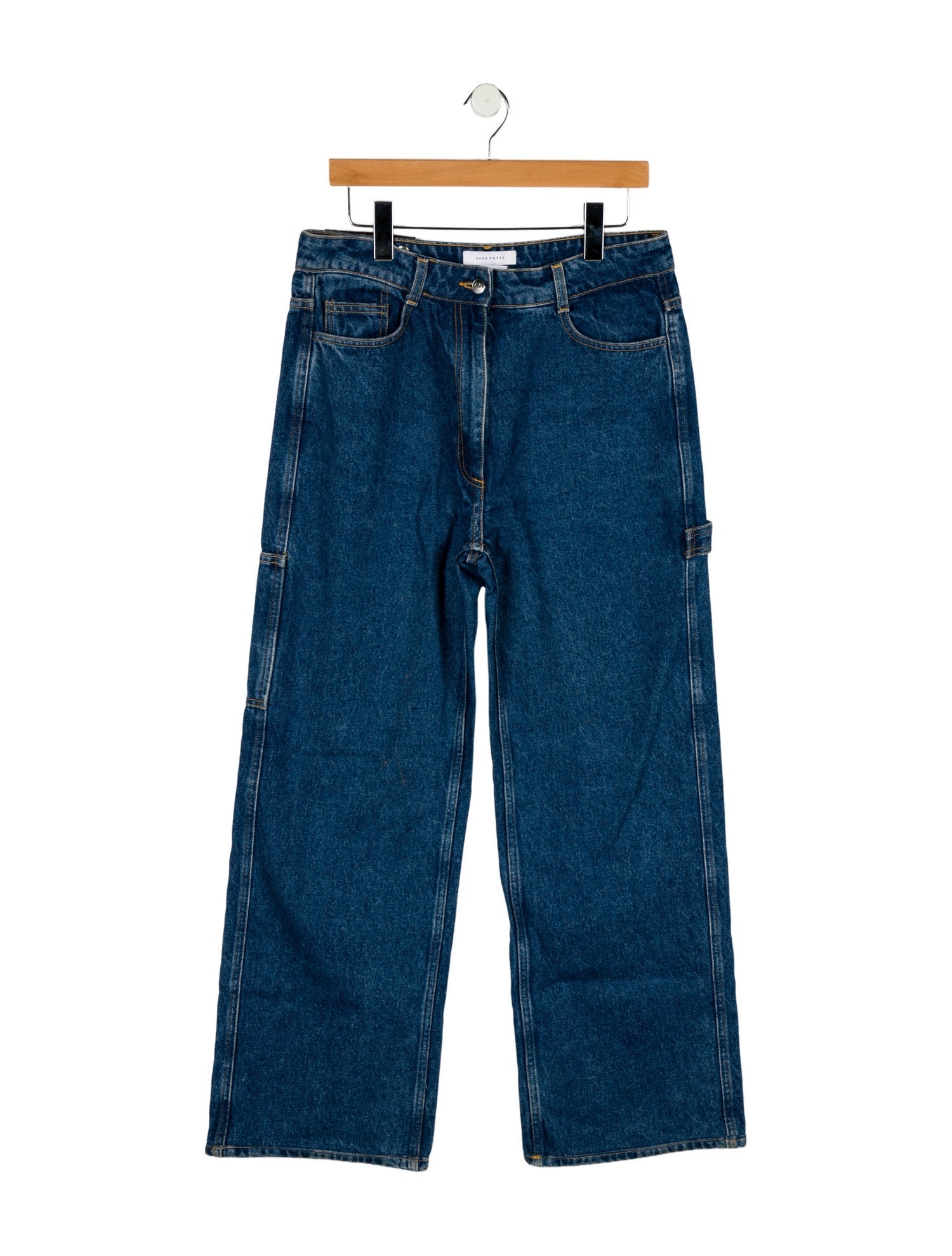 Saks Potts High-Rise Wide Leg Jeans