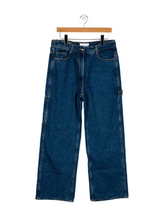 Saks Potts High-Rise Wide Leg Jeans