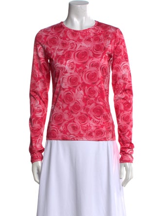 Saks Potts Printed Crew Neck Sweatshirt