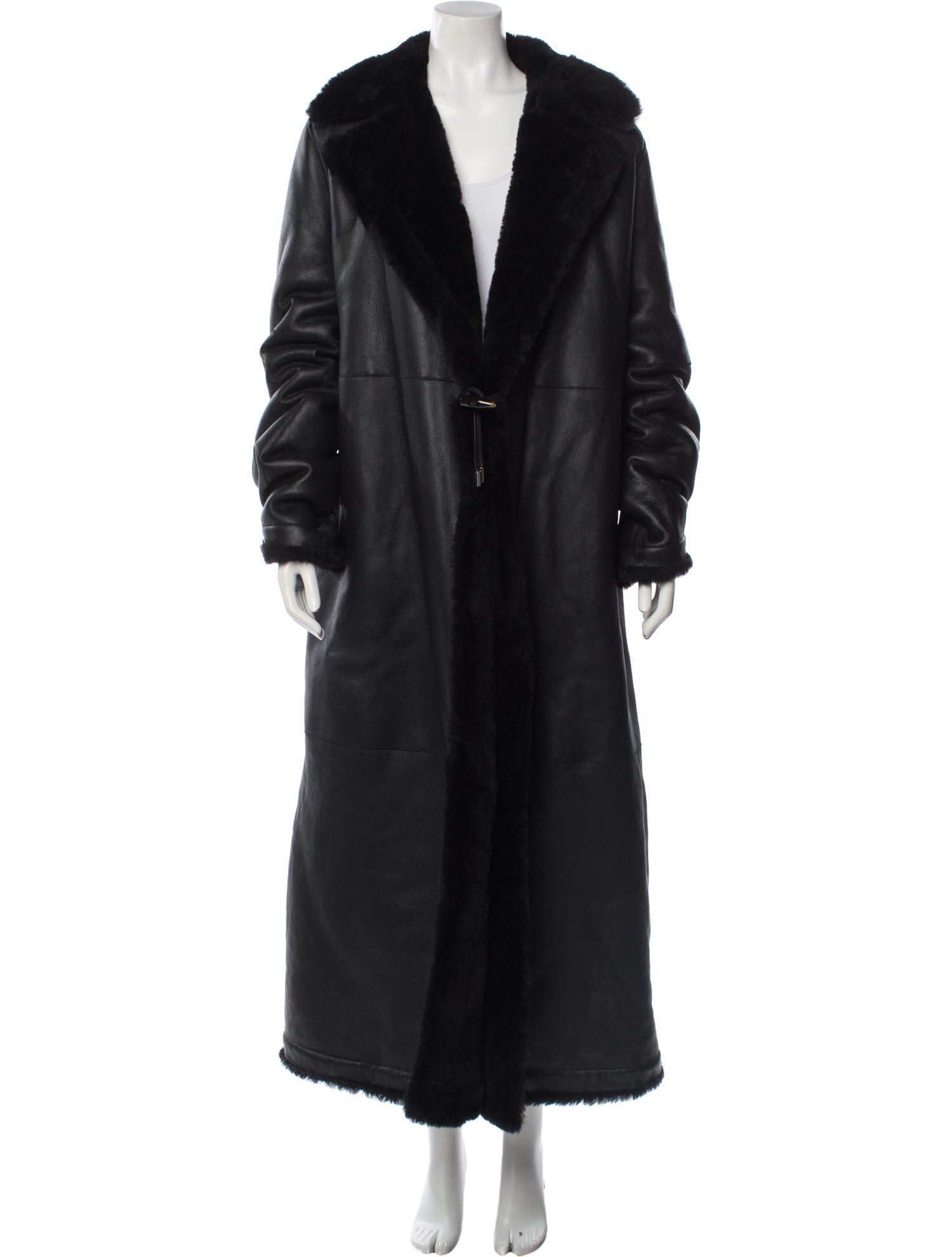 Saks Potts Shearling Fur Coat