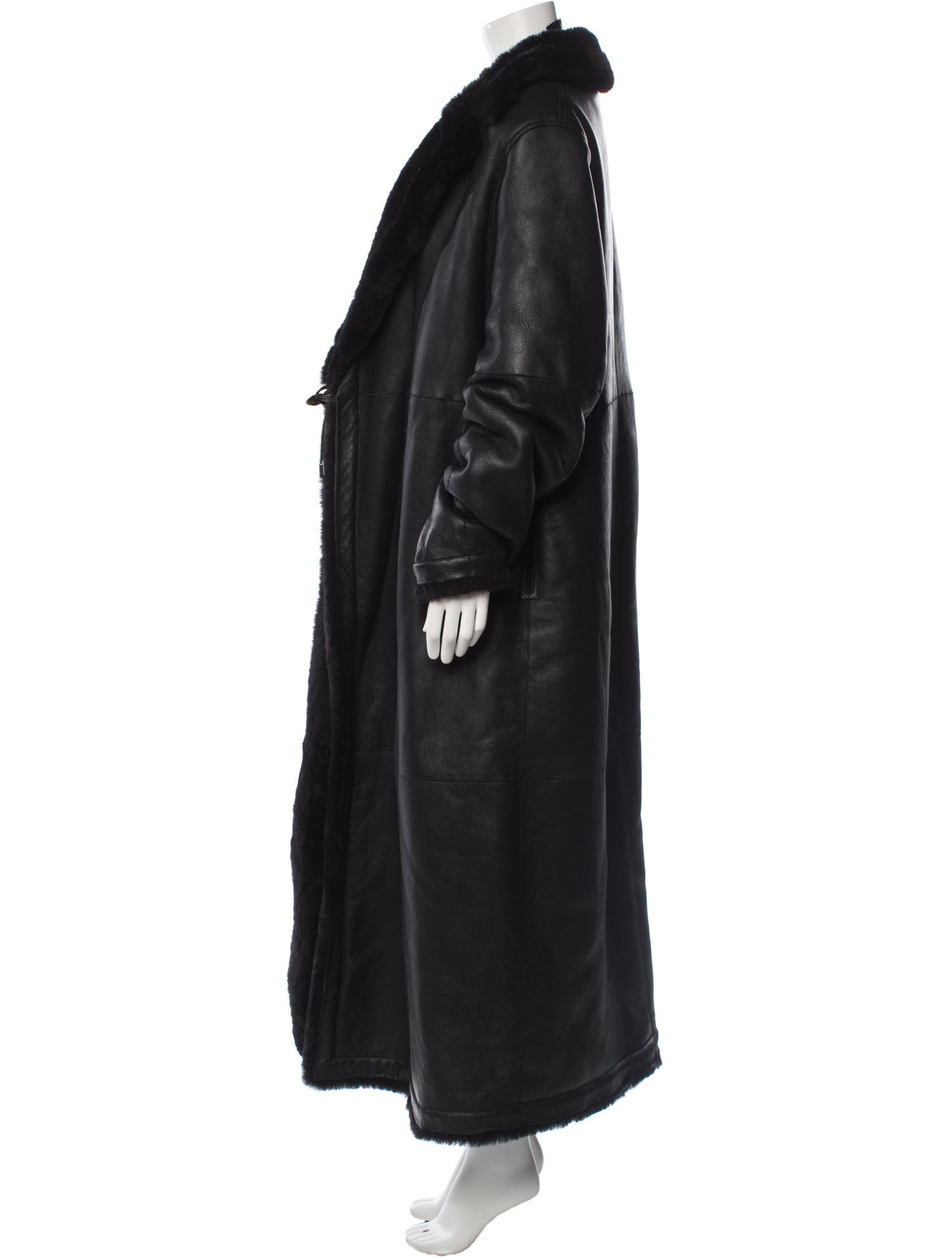 Saks Potts Shearling Fur Coat