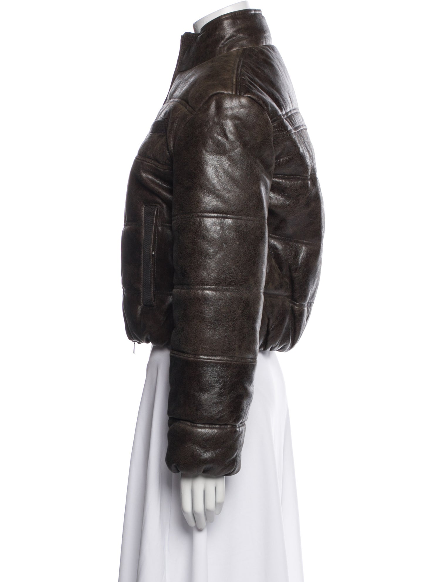 Saks Potts Lamb Leather Faux Fur Jacket