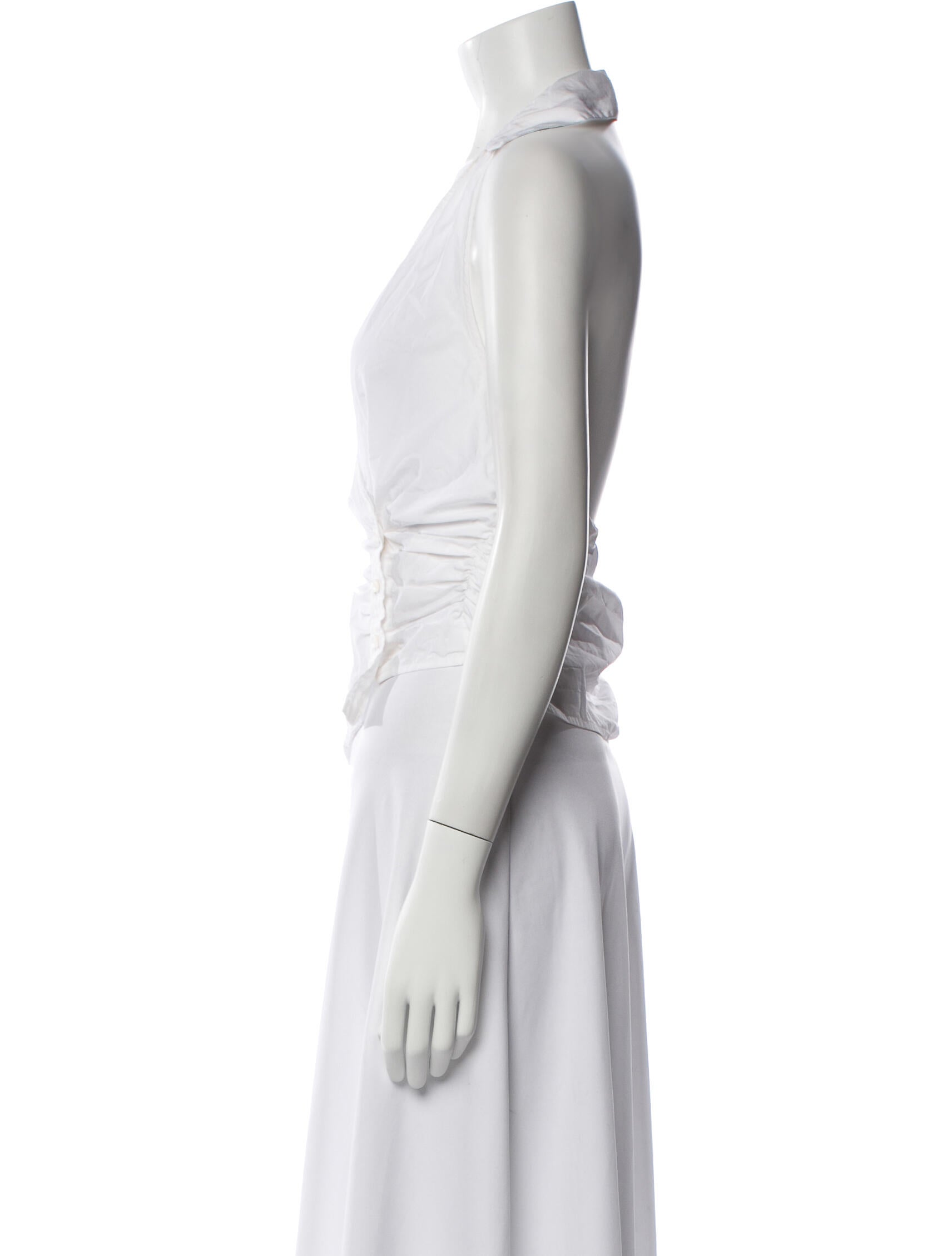 Saks Potts Halterneck Sleeveless Crop Top