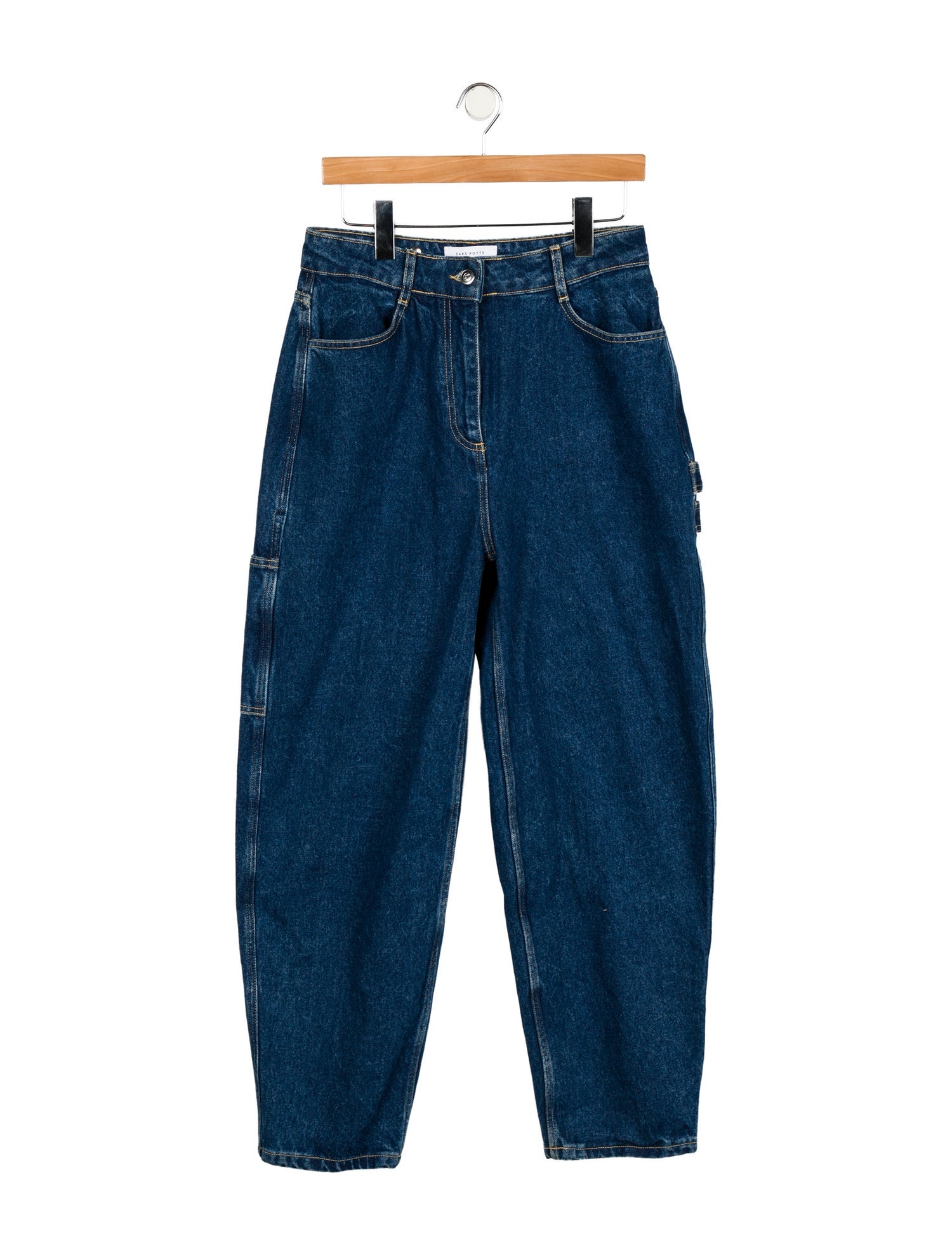 Saks Potts High-Rise Straight Leg Jeans