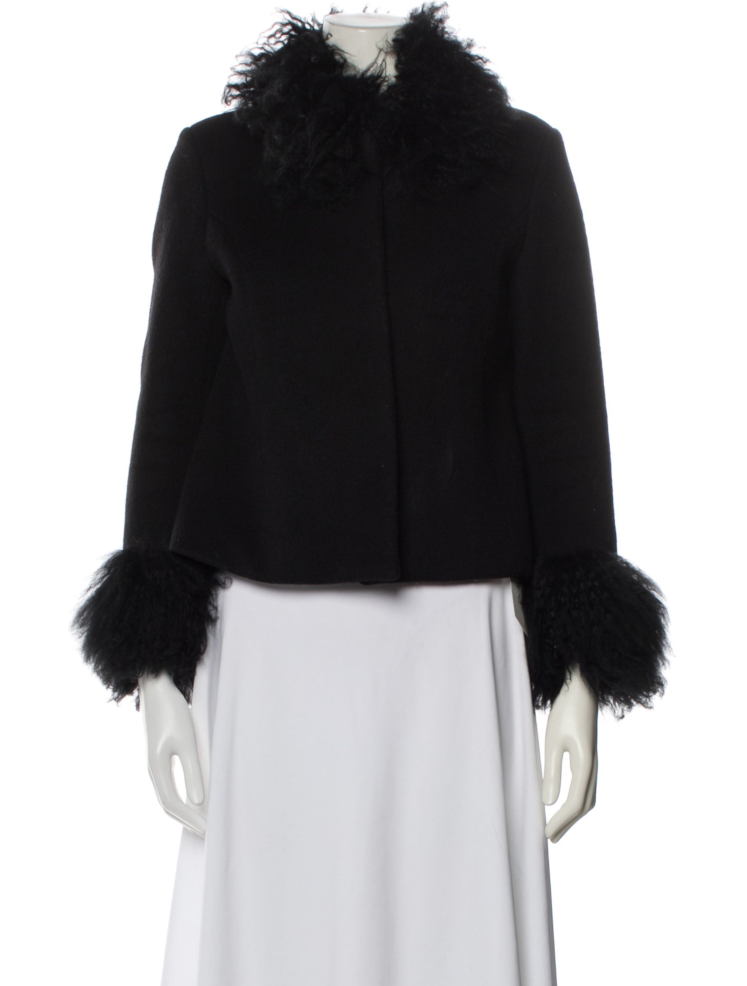 Saks Potts Wool Fur Jacket